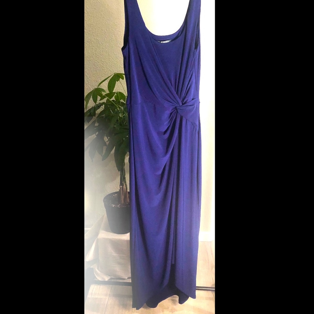 Lauren Ralph Lauren Twisted- Knot Jersey Party Dress